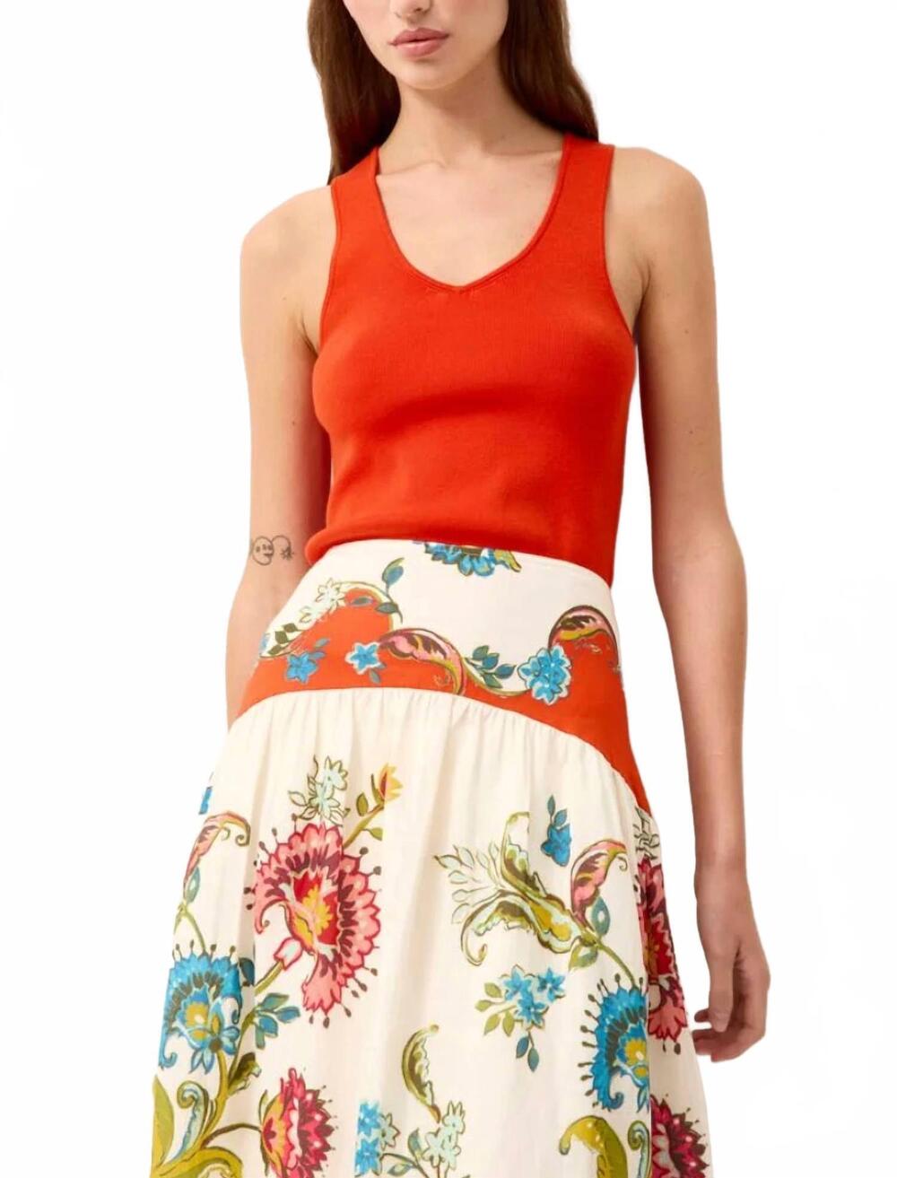 NEW MARIE OLIVER miranda tank top in canyon